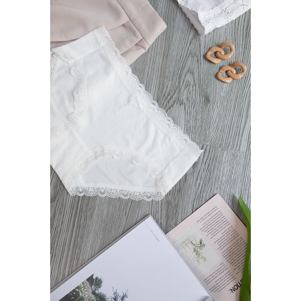 Quần lót nữ cotton phối ren L01
