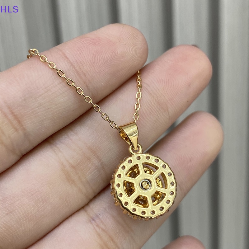 Vòng cổ Vàng Sáng Bóng Đính Đá Zircon Thời Trang Cho Nữ