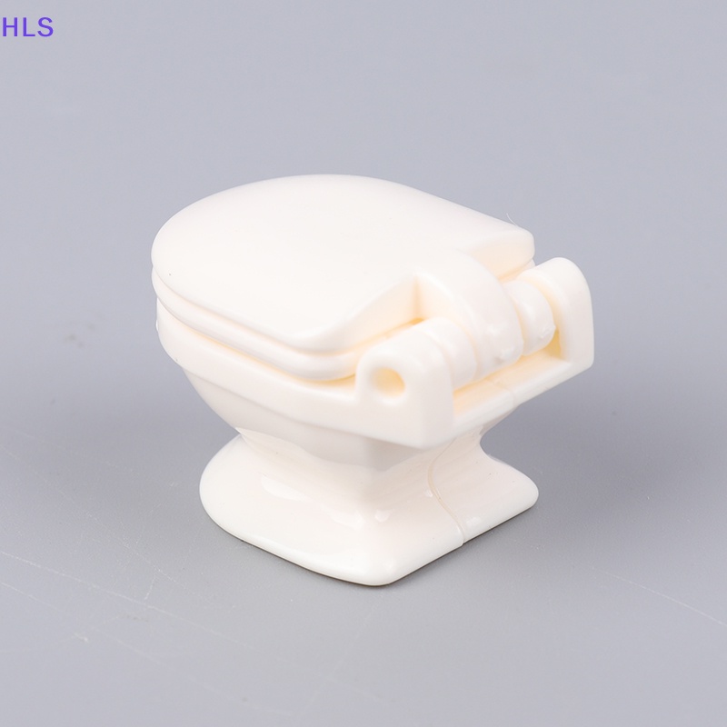 Mô Hình Toilet Màu Trắng Phong Cách Vintage Trang Trí Nhà Búp Bê Tỉ Lệ 1: 12