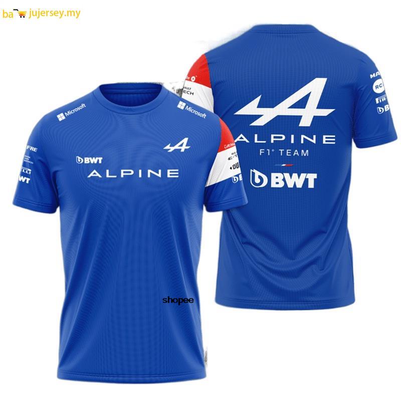 Áo Thun Thể Thao Tay Ngắn In Hình alpine f1 alpine Thời Trang Mùa Hè 2022 Cho Nam f1