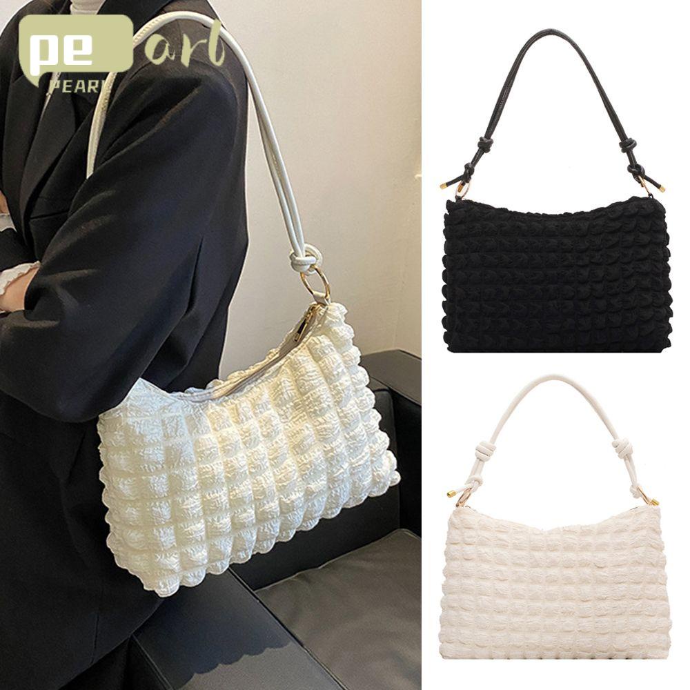 PEARLVN Túi Đeo Vai Màu Trơn Hợp Thời Trang