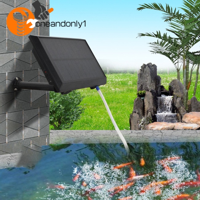 Máy Bơm Oxy Cho Bể Cá Dùng Năng Lượng Mặt Trời Có Thể Sạc Lại Tiện Dụng