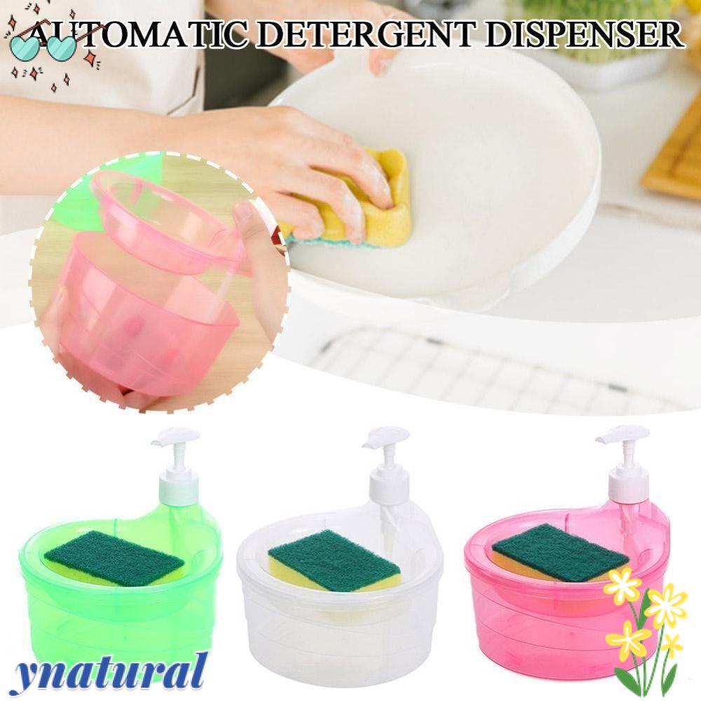 YNATURAL Bình Đựng Xà Phòng Tự Động Dạng Nhấn Tiện Dụng Cho Bồn Rửa Nhà Bếp