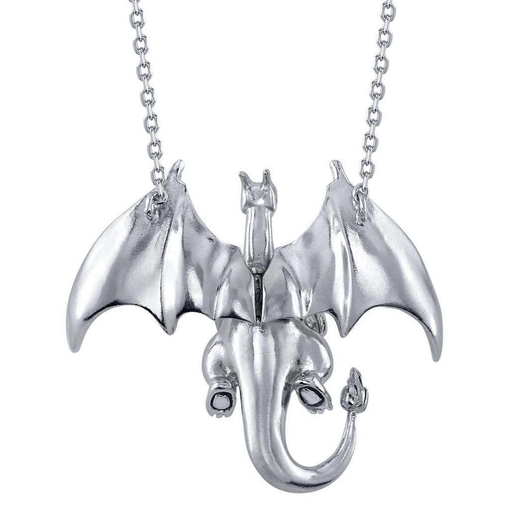 Dây Chuyền Mạ Bạc Mặt Hình Trò Chơi Merchandise Pokémon Charizard Độc Đáo