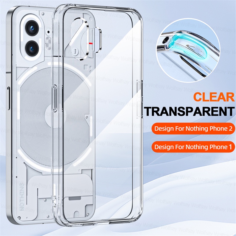 Ốp Điện Thoại TPU Mềm Trong Suốt Chống Sốc Cho Funda Nothing Phone 2 1 2 2