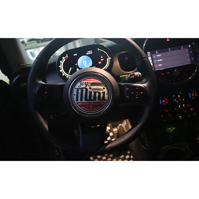 MINI COOPER steering wheel sticker COUNTRYMAN CABRIO Paceman JCW CLUBMAN F54 F55 F56 F57 F60 handlebar center standard painted three-dimensional sticker