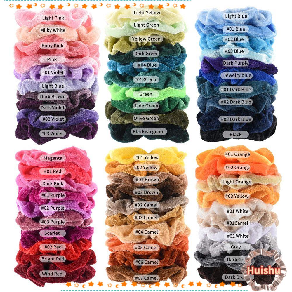 HS Bộ 12 / 18 / 24 / 38 / 50 Dây Buộc Tóc Cao Su