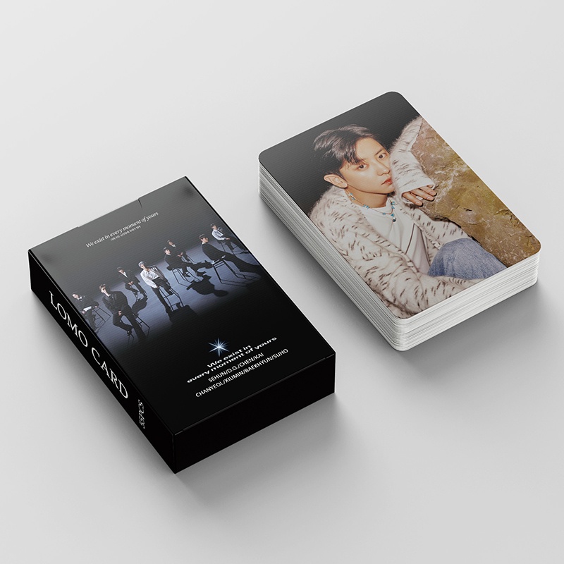 EXO Card Set 55 Tấm Thẻ Ảnh EXIST Kpop Lomo Card Hình Nhóm Nhạc