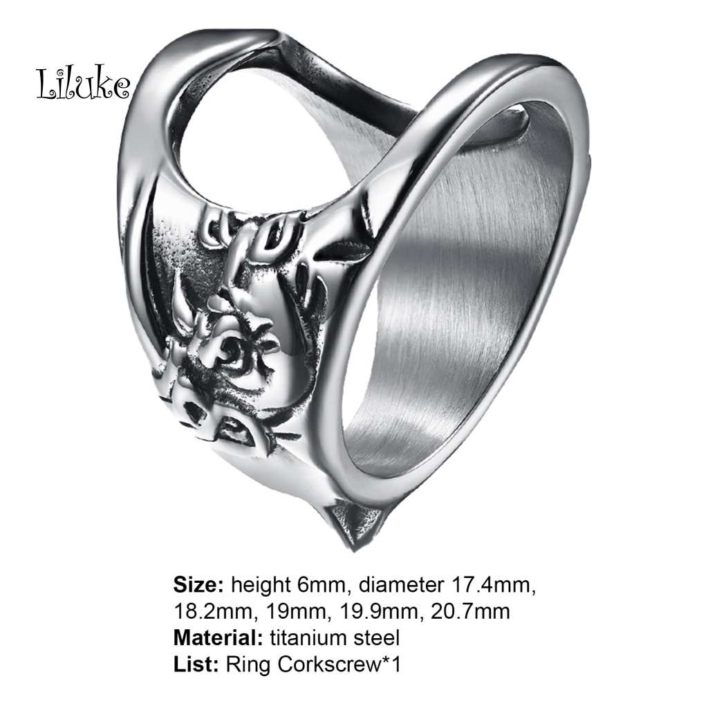 Nhẫn Mở Nắp Chai Bằng Thép Titan Chống Biến Dạng