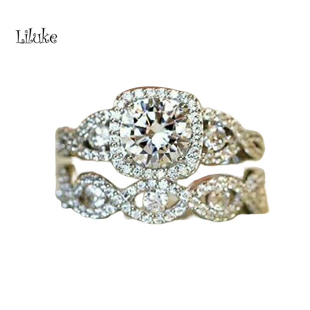 1 Bộ Nhẫn Nữ Trang Đính Đá Sang Trọng