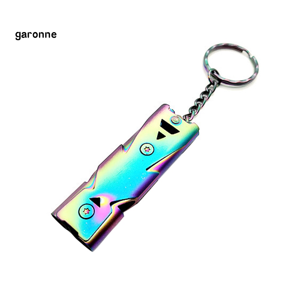 Còi Thổi Sinh Tồn Mini Bằng Thép Không Gỉ Hai Công Dụng Có Độ Phân Giải Cao