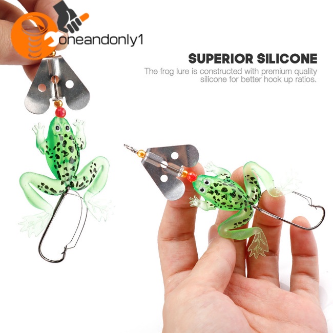 Mồi Câu Cá Giả Hình Ếch Mềm Mại Nhiều Màu Sắc 9cm 6g Kèm Móc Câu Tiện Lợi