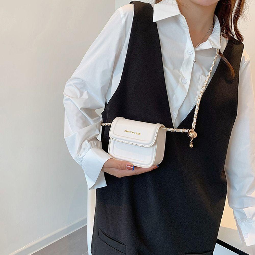 FALLFORBEAUTY Túi Đeo Vai Cỡ Lớn Màu Sắc Đơn Giản Tùy Chỉnh Thời Trang Cho Nữ