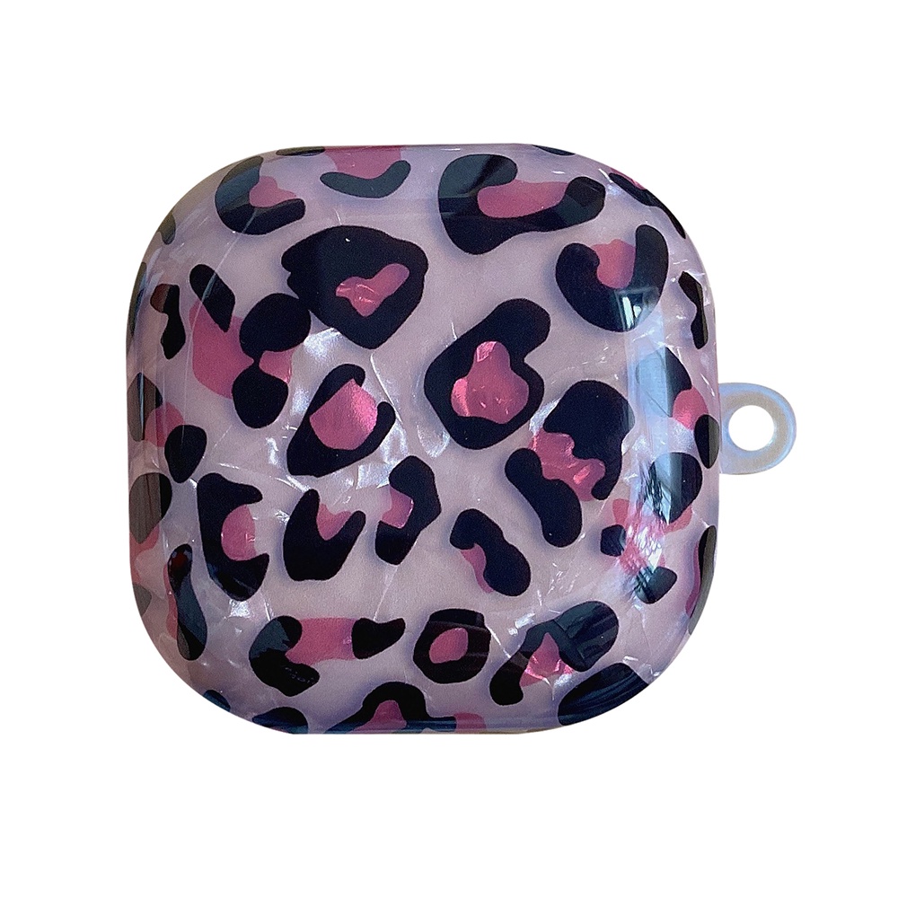 Vỏ Bảo Vệ Hộp Sạc Tai Nghe Bluetooth Không Dây Samsung Galaxy Buds-2-Live-Pro Bằng TPU Mềm Họa Tiết Da Báo Dễ Thương