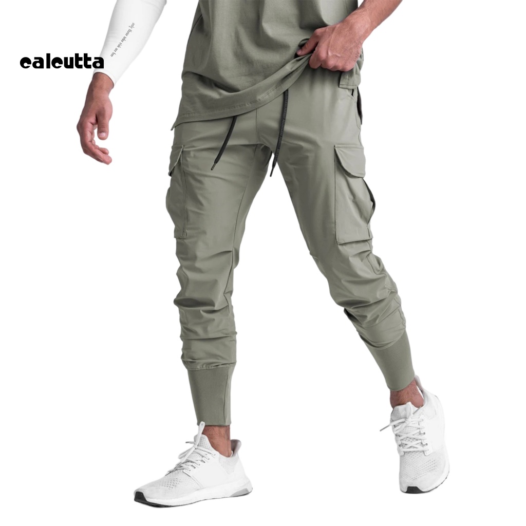 Quần Thể Thao Dài Dây Rút Co Giãn Khô Nhanh Nhiều Túi Màu Sắc Thời Trang Mùa Hè Cho Nam