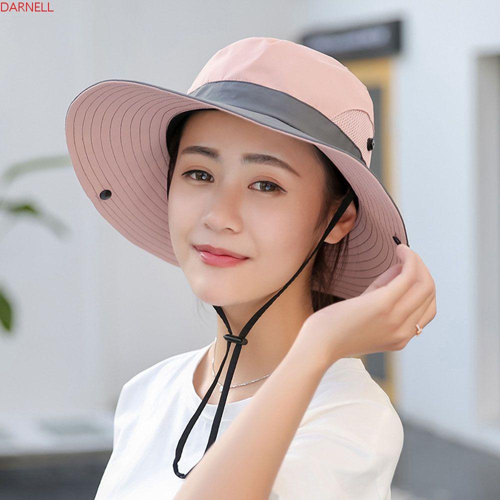 DARNELL Mũ Bucket Chống Nắng Thoáng Khí Nhanh Khô Thời Trang Mùa Hè