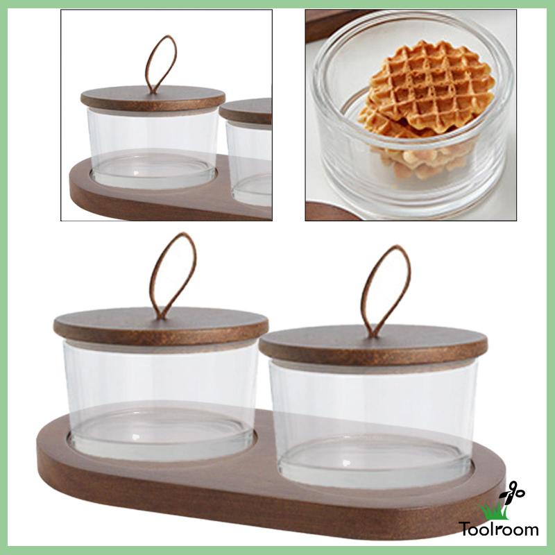 Khay Đựng Hũ Gia Vị Chia Ngăn Làm Quà Tặng Cho Tiệc Tùng