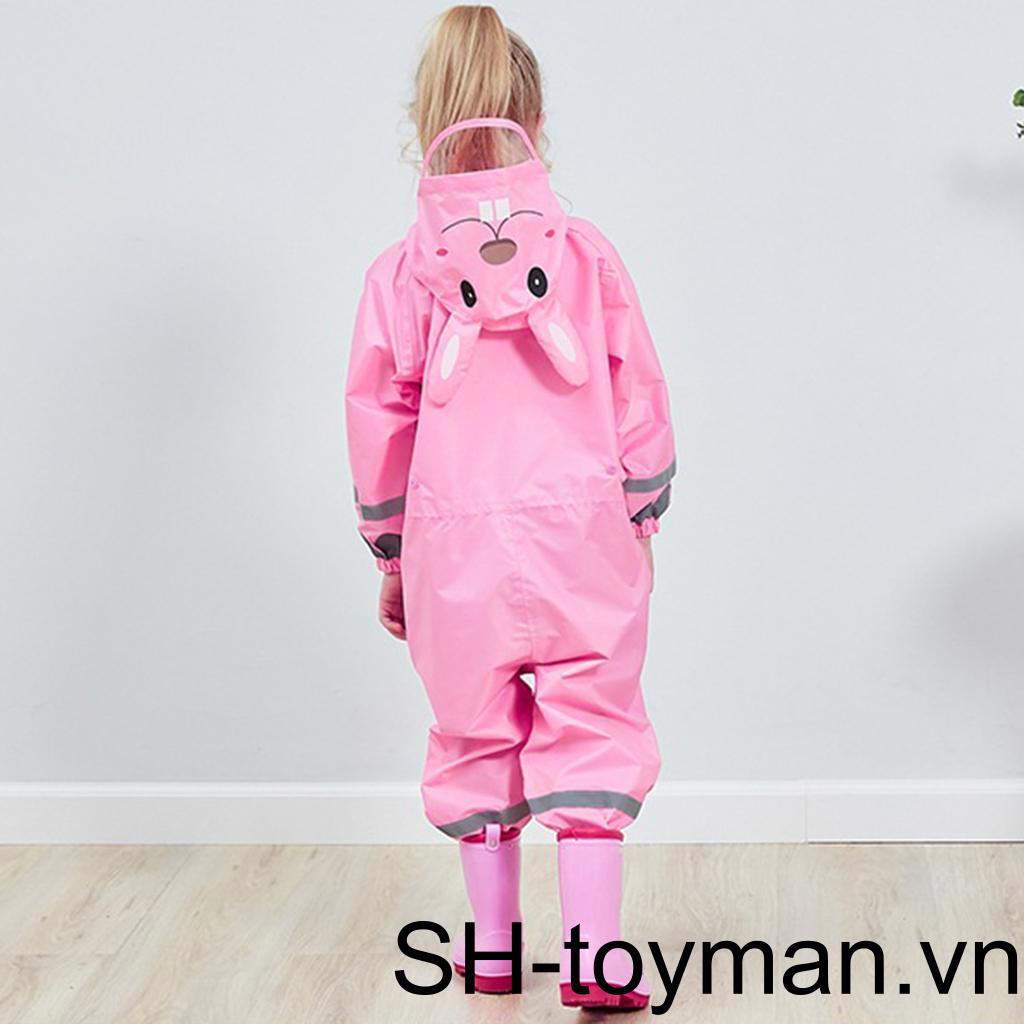 Áo Mưa Chống Thấm Nước Họa Tiết Hoạt Hình Xinh Xắn Dành Cho Bé