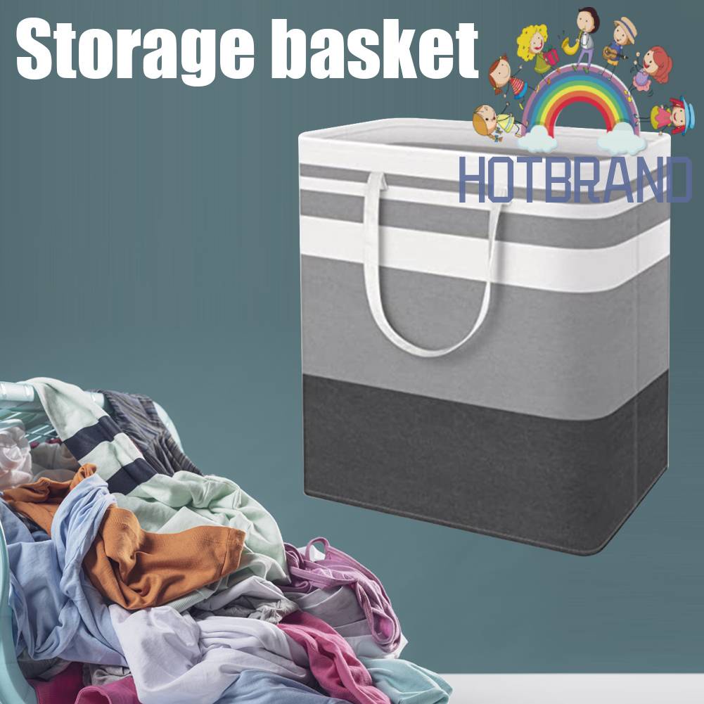 Giỏ Đựng Quần Áo 100L Có Tay Cầm Có Thể Gập Lại Tiện Dụng Cho Phòng Ngủ