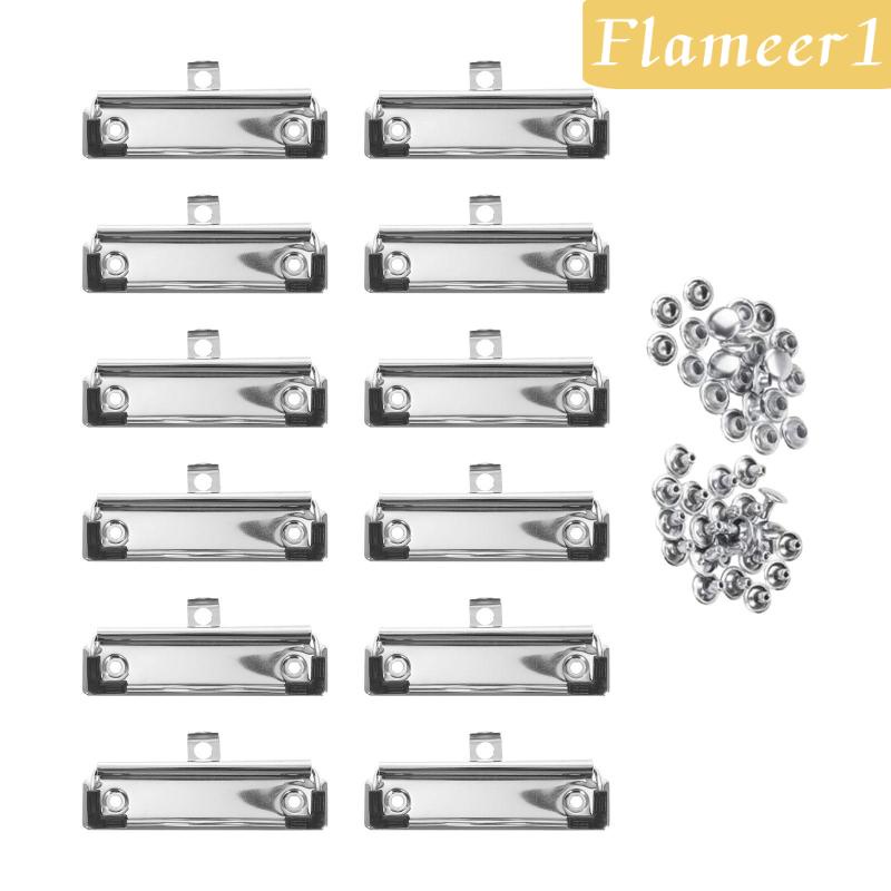 Set 12 Giá Đỡ Bảng Kẹp Bằng Sắt Và Cao Su 3.94 "Tiện Dụng Cho Trường Học / Văn Phòng