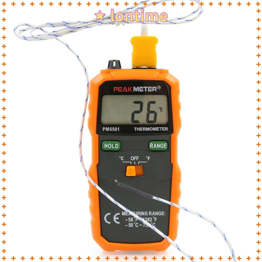 LONTIME Nhiệt Kế Kỹ Thuật Số Mini Có Màn Hình LCD Hiển Thị Độ Chính Xác Cao Cho PM6501