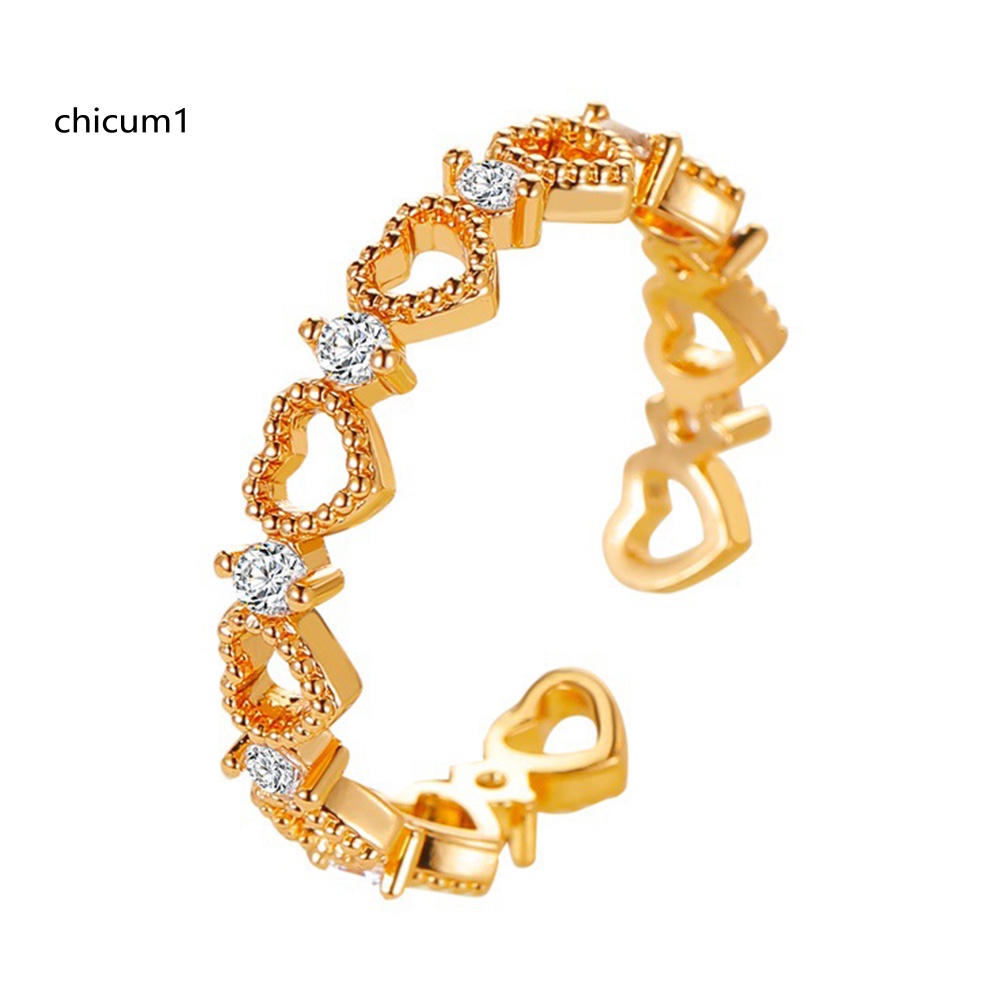 Nhẫn Hở Kiểu Dáng Trái Tim Thời Trang Dành Cho Nữ