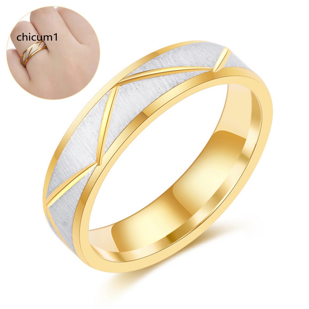 Nhẫn Unisex CC Họa Tiết Hình Học Tối Giản Phong Cách Vintage Phù Hợp Làm Quà Valentines Trang Sức Kỷ Niệm Cho Cặp Đôi