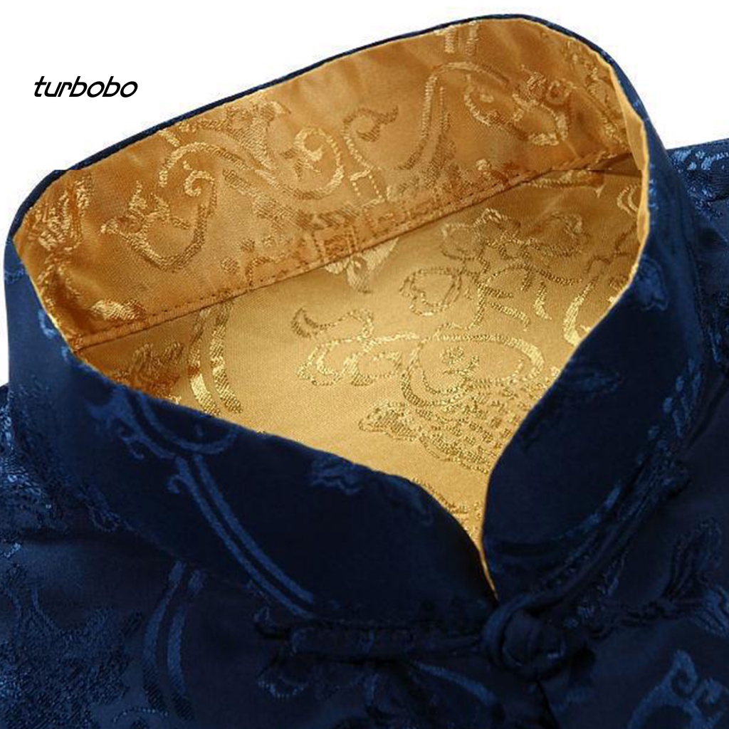 Turbobo Tang Áo Khoác Vest Truyền Thống Trung Hoa Cổ Đứng Tay Dài Có Thể Đảo Ngược Giữ Ấm Phong Cách Trung Hoa Cổ Điển Cho Cuộc Sống Hàng