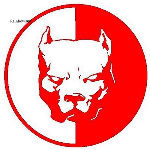 Đề Can Phản Quang Hình Chó Pitbull Cảnh Báo Cho Xe Hơi / Xe Tải