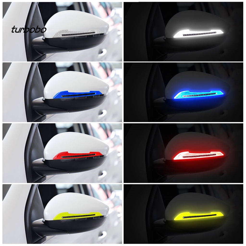 Bộ 2 Miếng Dán Phản Quang Cảnh Báo An Toàn Chống Va Chạm Cho Tay Nắm Cửa Xe Hơi