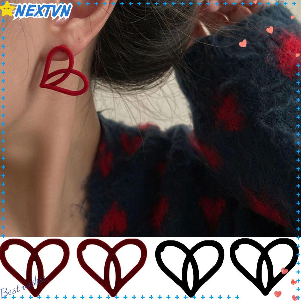NEXTVN Bông Tai Hình Trái Tim Thời Trang