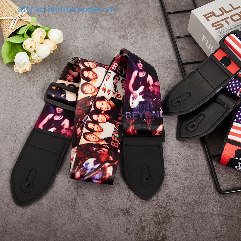 Afs Dây Đeo Đàn Guitar Bằng Nylon Nhiều Màu Sắc Có Thể Điều Chỉnh