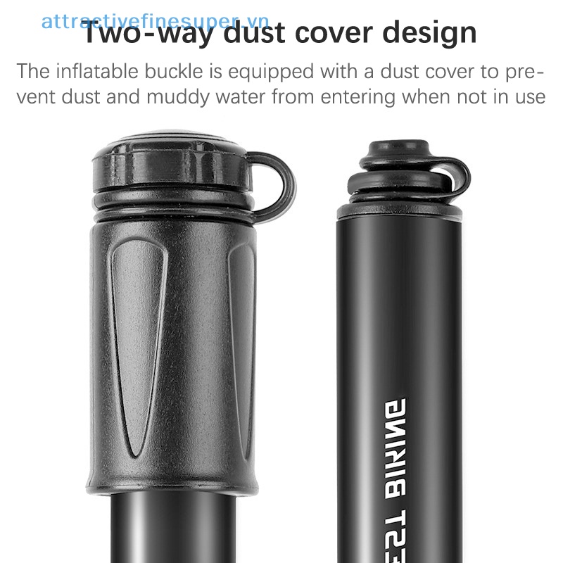 Bơm Xe Đạp Mini Cầm Tay 100Psi Chất Liệu Hợp Kim Nhôm