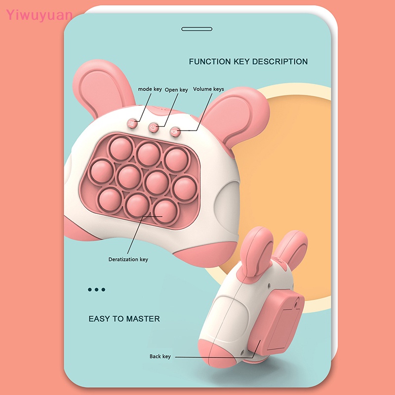 < Yiwuyuan > Đồ Chơi Máy Nén Bong Bóng Giảm Căng Thẳng Phát Nhạc Cho Người Lớn Và Trẻ Em Mới