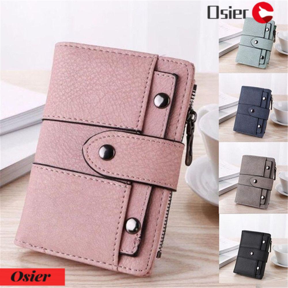 OSIER1 Ví Nữ Gập Gọn Đính Đinh Tán Thời Trang