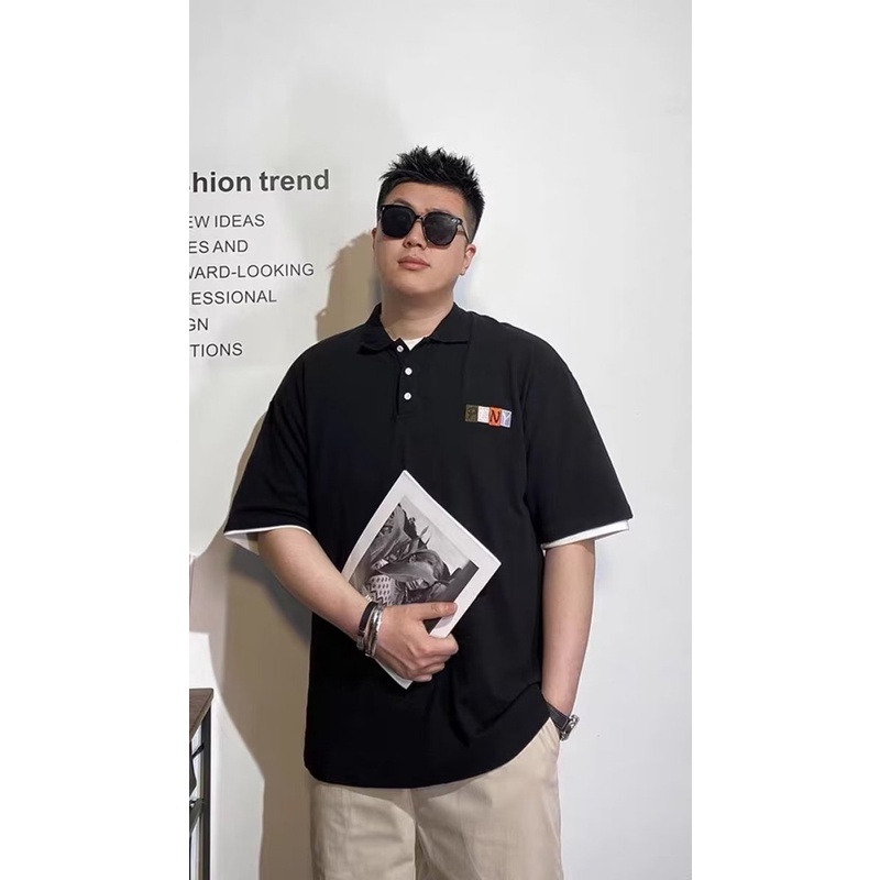 Áo polo Tay Ngắn Dáng Rộng Cỡ Lớn M-8XL Thời Trang Cho Nam