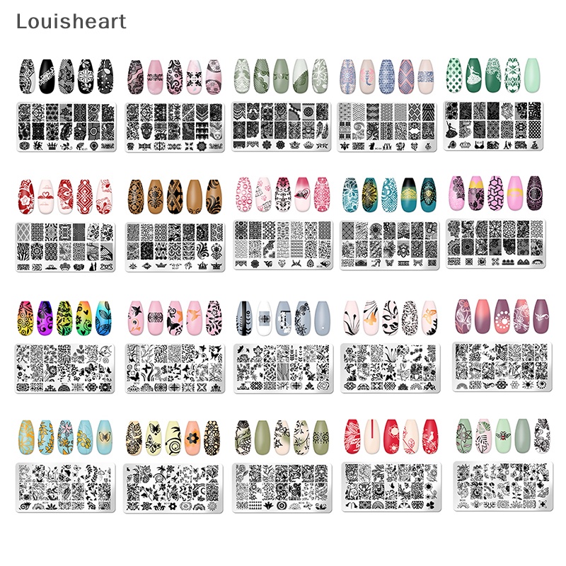 Khuôn Trang Trí Móng Tay Nghệ Thuật Họa Tiết Graffiti Thương Hiệu Louisheart 2023