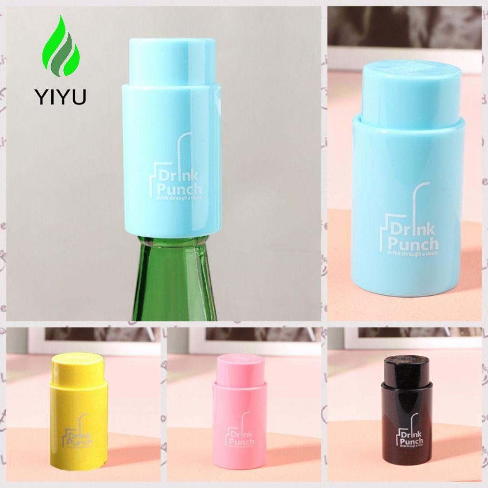 YIYU Dụng Cụ Đục Lỗ Nắp Chai Lọ Hình Trụ Bằng Nhựa Tiết Kiệm Không Gian Cho Tiệc Tùng