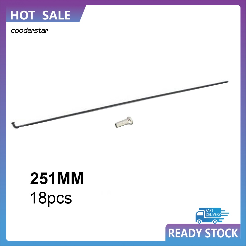 Bộ 18 Ống Thép Bọc Căm Xe Đạp Leo Núi 251mm-269mm