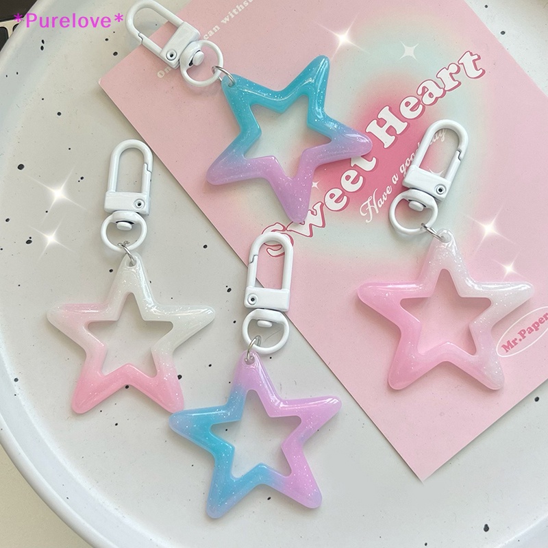 Móc Khóa Hình Ngôi Sao Nhiều Màu Sắc Xinh Xắn Mới