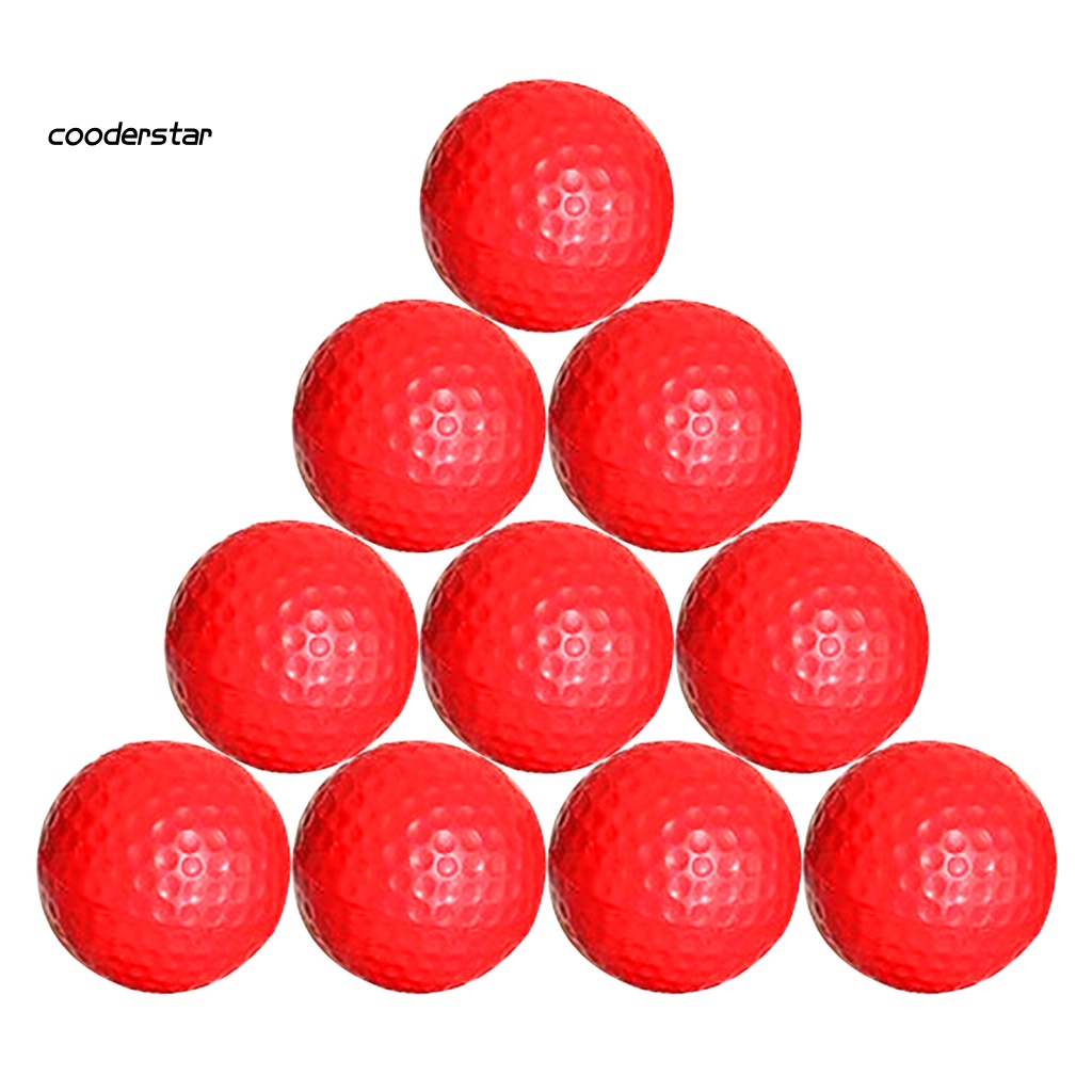 Set 10 Quả Bóng Golf Bằng Xốp Mềm Dùng Luyện Tập Trong Nhà