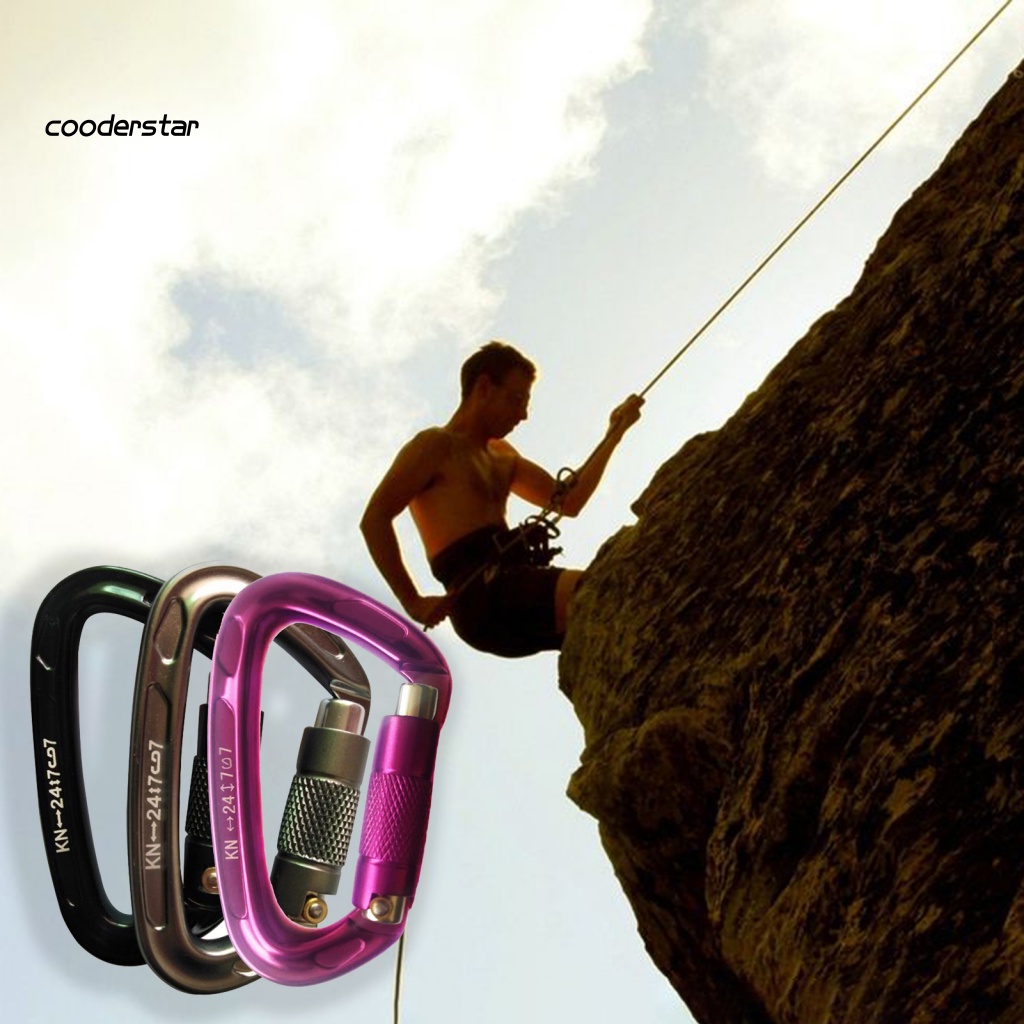 Móc Carabiner Bằng Hợp Kim Nhôm Đa Năng Dùng Leo Núi