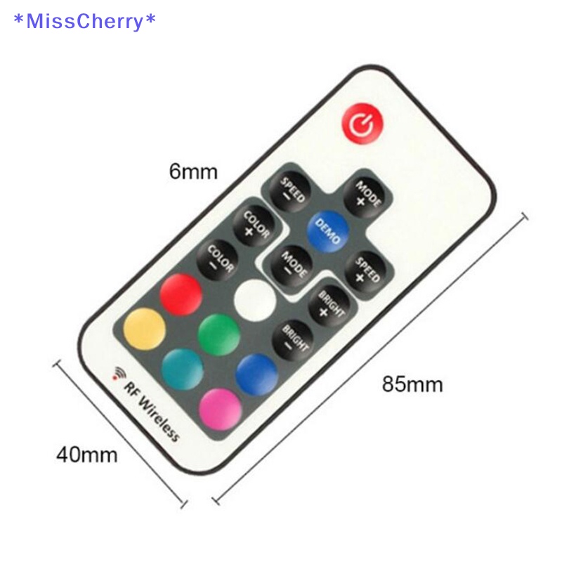 Bộ Điều Khiển Dây Đèn LED 17 Nút RGB Không Dây 5050 / 3528 Mới
