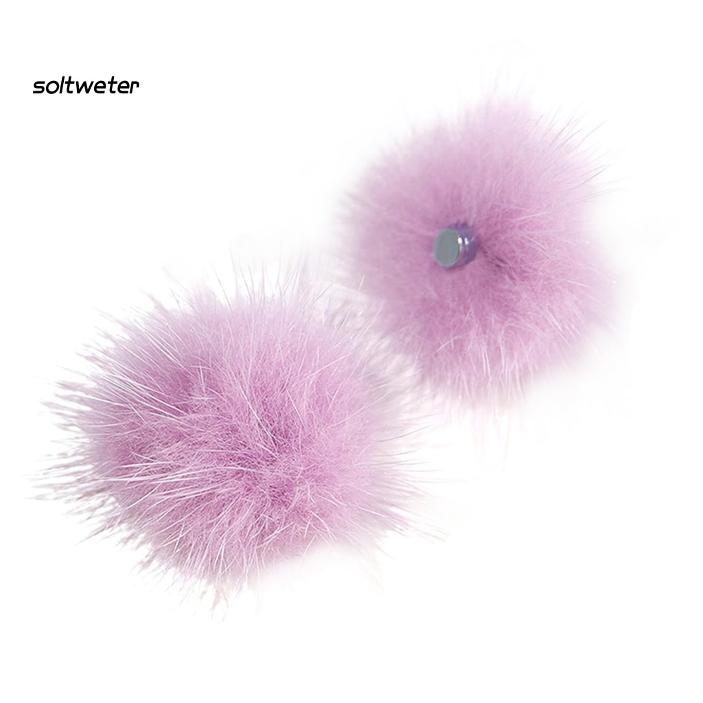 Phụ Kiện Quả Cầu Bông Trang Trí Móng Tay 3D DIY