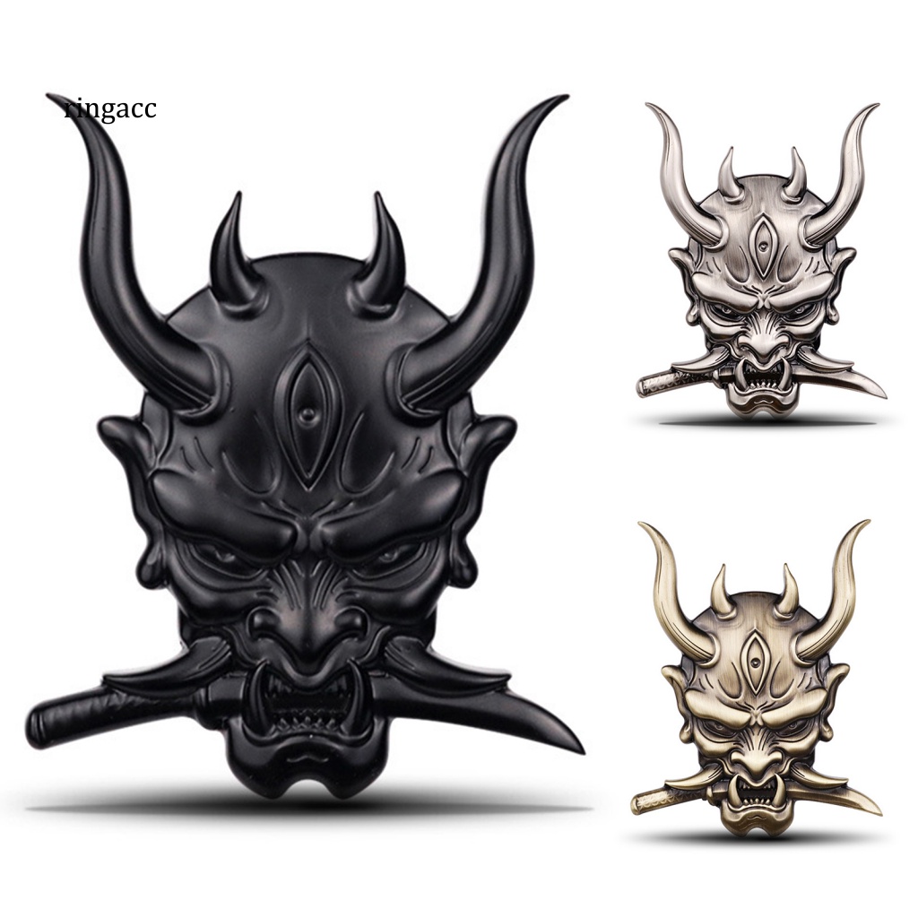 Nhãn Dán Trang Trí Xe Hơi Tự Dính Họa Tiết Chiến Binh 3D Kiểu Nhật Bản Sáng Tạo Chống Thấm Nước