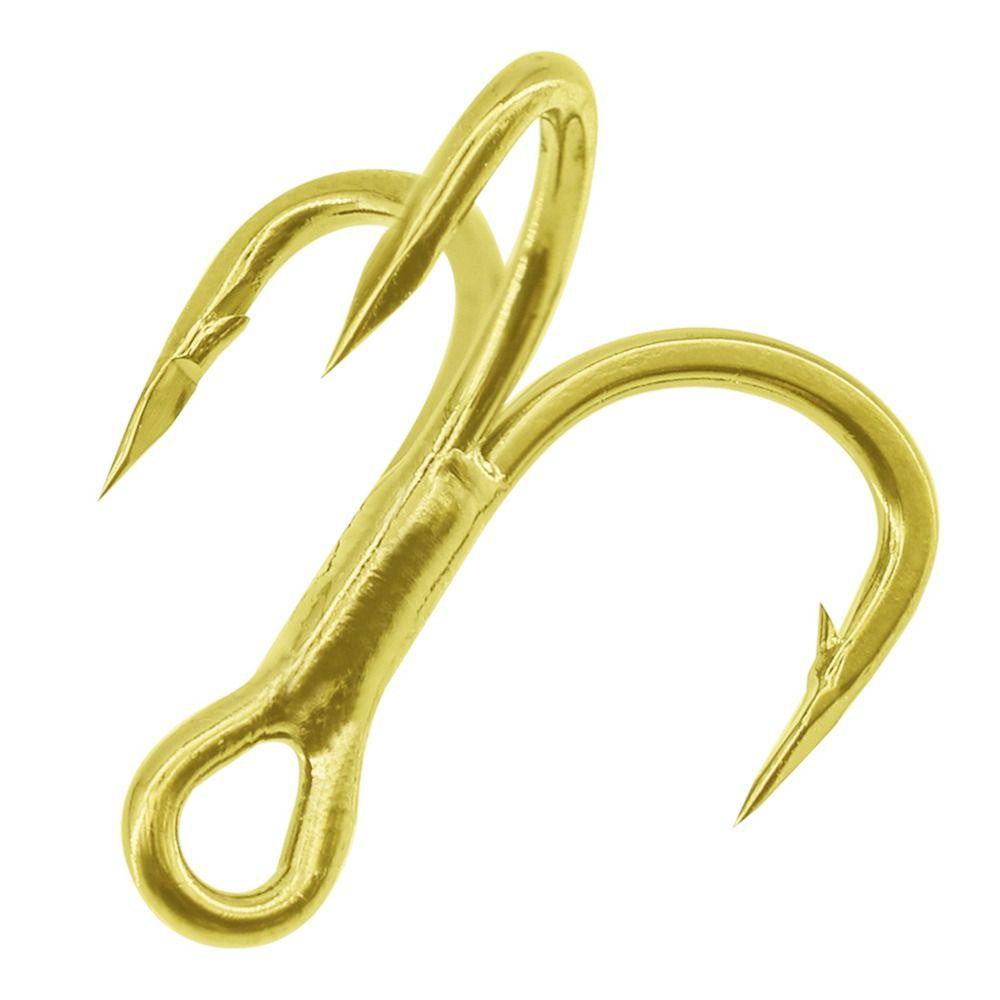 MAYSHOW Set 10 Lưỡi Câu Cá Ba Lưỡi Mài Sắc Bén 6X