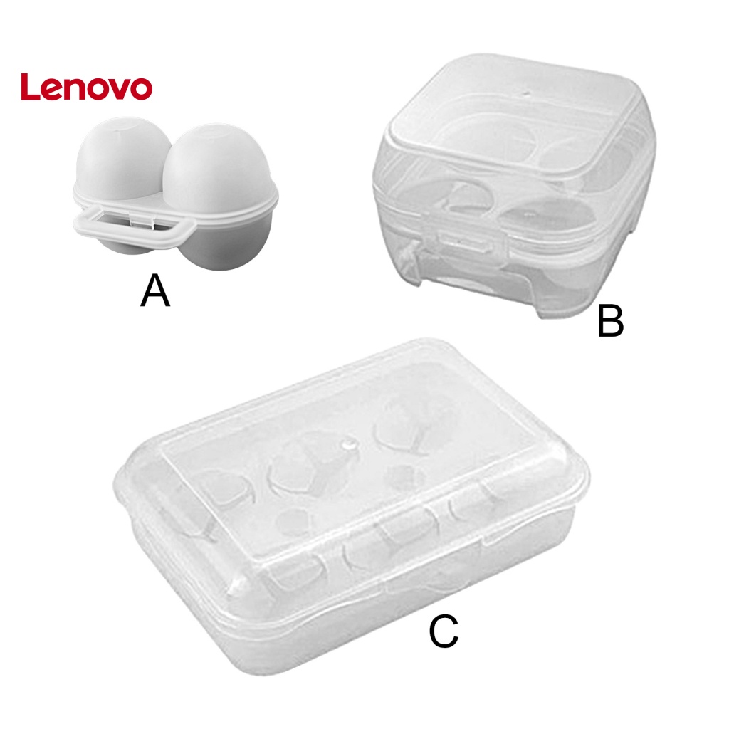 Hộp Đựng Trứng 2 / 4 / 6 Ngăn Trong Suốt Chống Rơi Chống Sốc Tiện Dụng Mang Theo Du Lịch Dã Ngoại