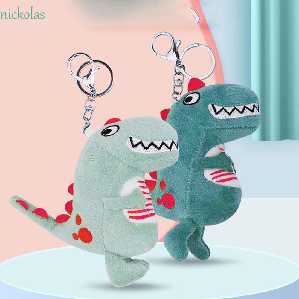 NICKOLAS Móc Khóa Hình Thú Nhồi Bông Hoạt Hình Đáng Yêu