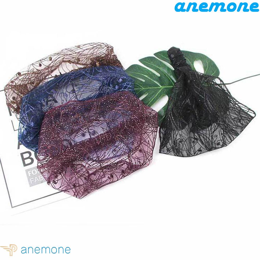 ANEMONE Băng Đô Ren Hoa Trong Suốt Thời Trang Hàn Quốc Cho Nữ