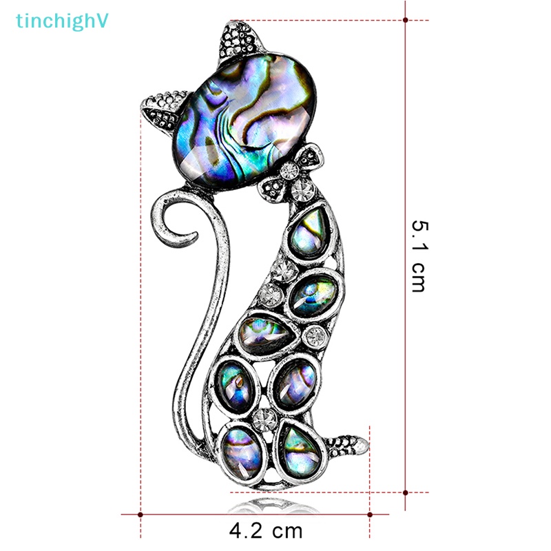 [TinchighV] Trâm Cài Áo Khoác Denim Hình Mèo Và Vỏ Sò Dễ Thương [Mới]